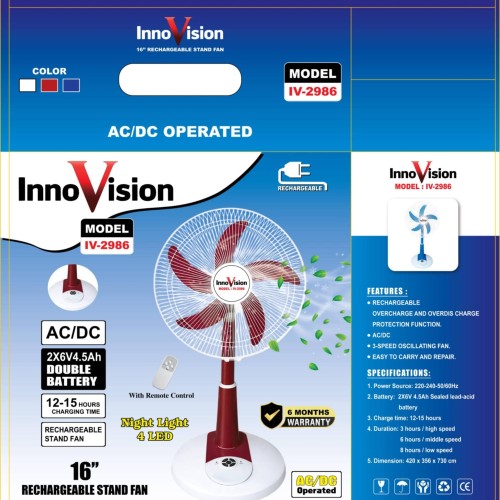 Rechargeable Table Fan