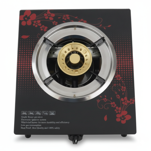 Glass Single Open 100mm Piton Burner China-3D
